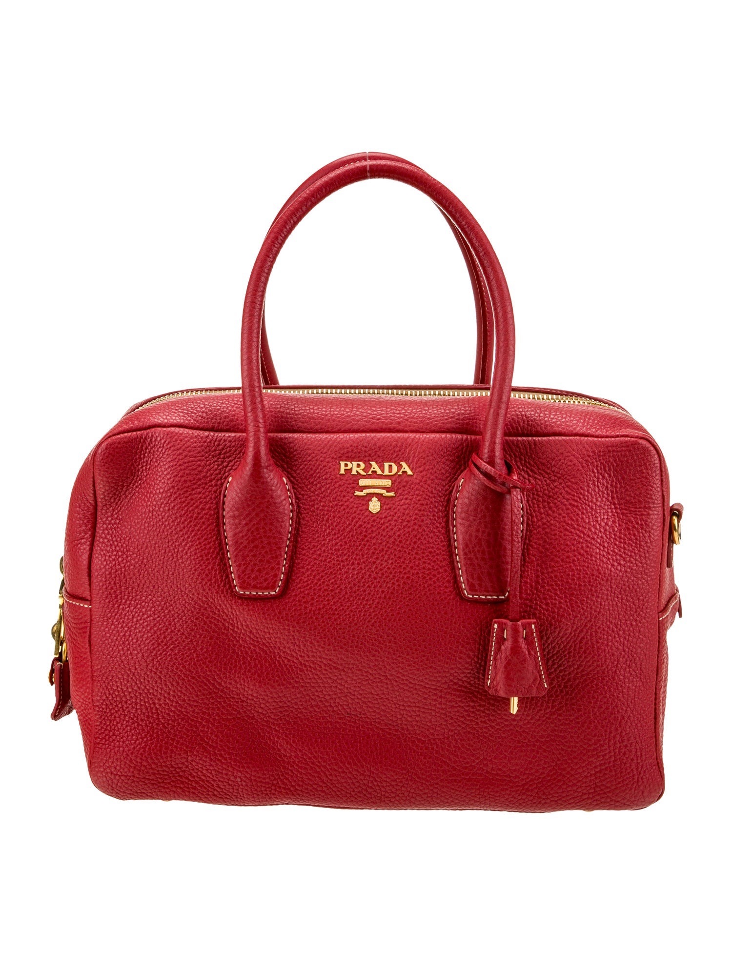 Prada Vitello Daino Leather Top Handle Bag