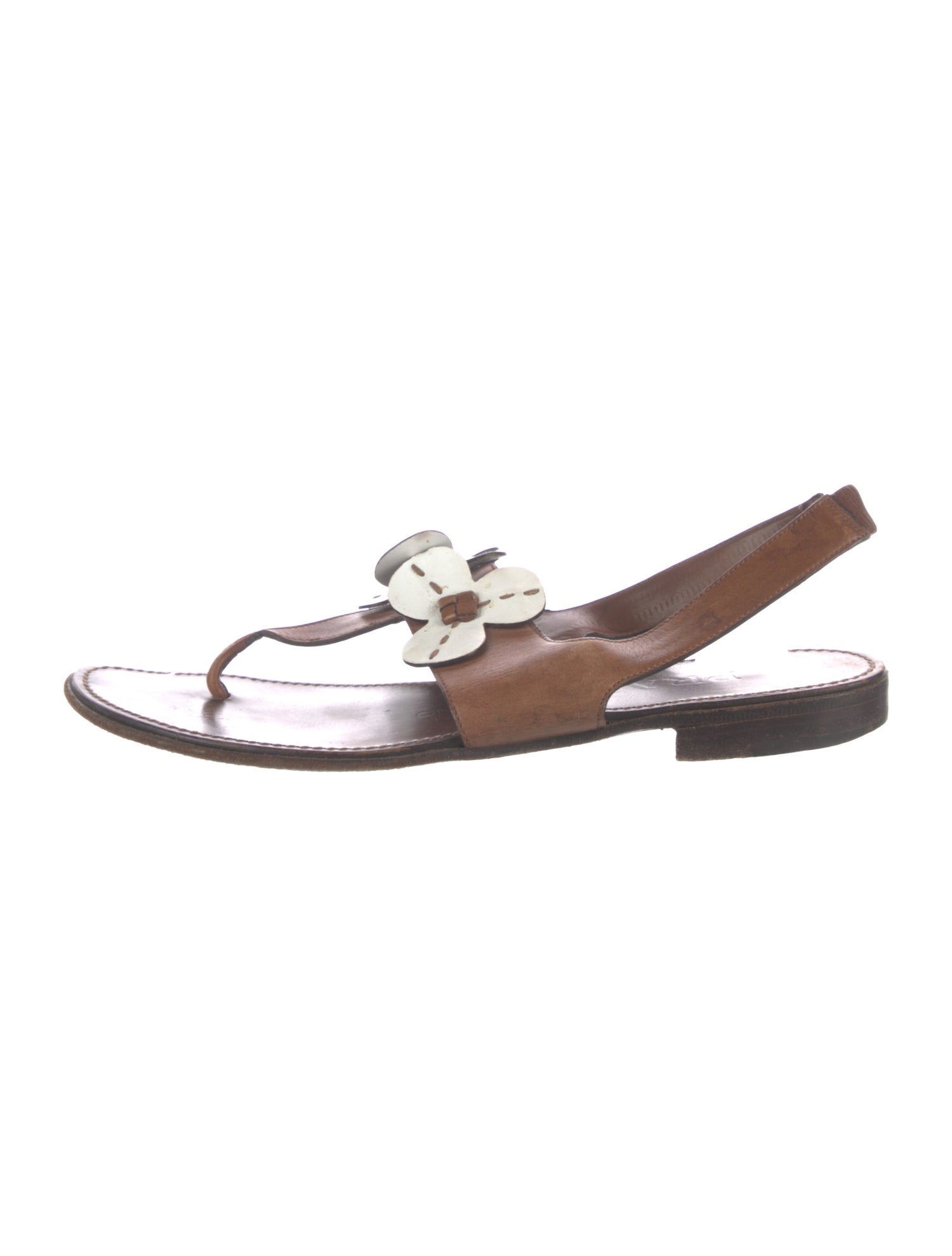 Prada Vintage Leather Slingback Sandals
