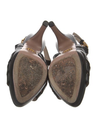 Prada Leather Slingback Sandals