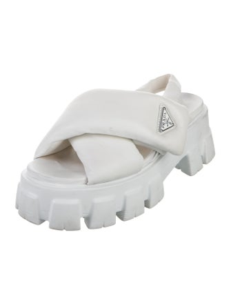 Prada Leather Slingback Sandals