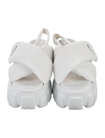 Prada Leather Slingback Sandals