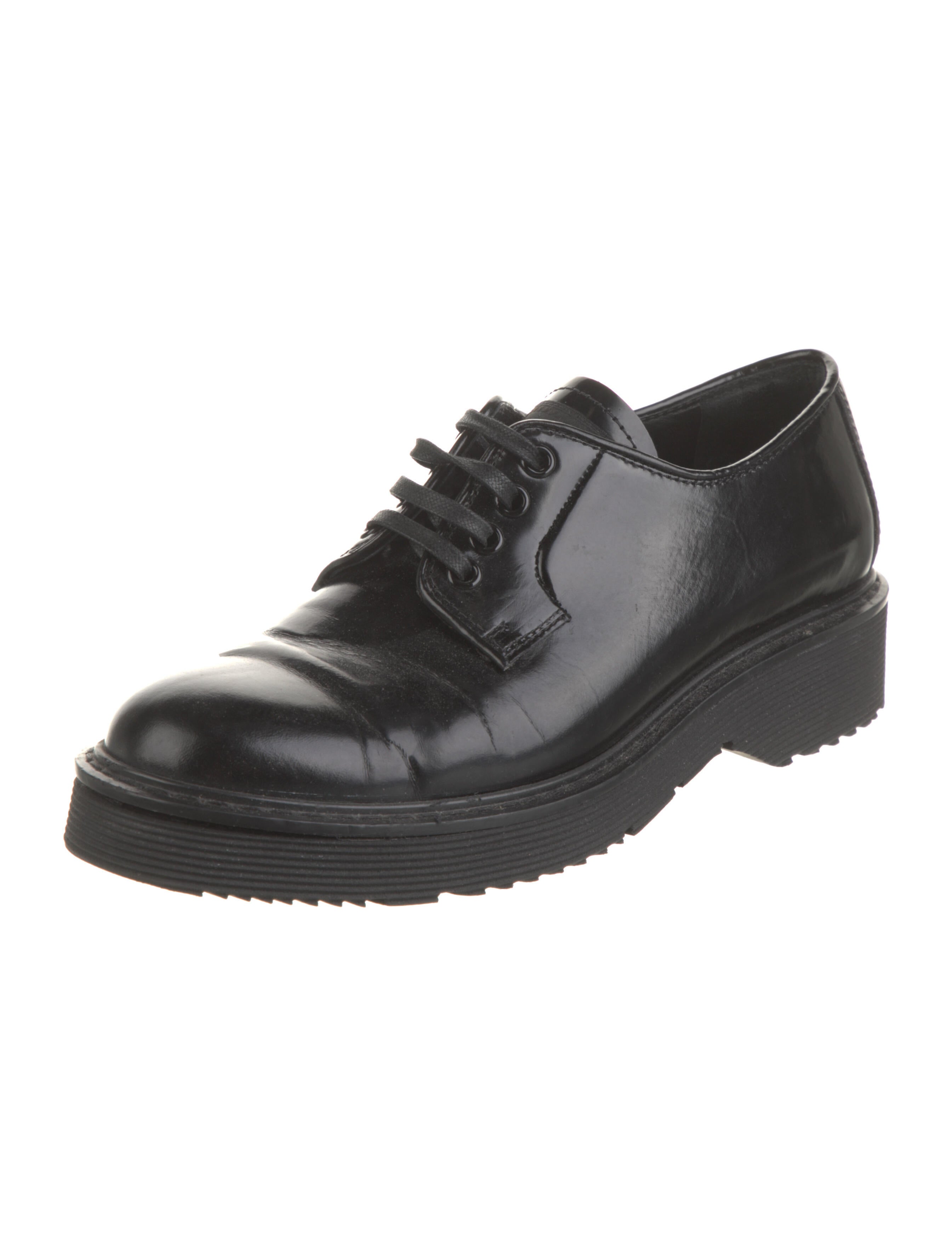 Prada Patent Leather Oxfords