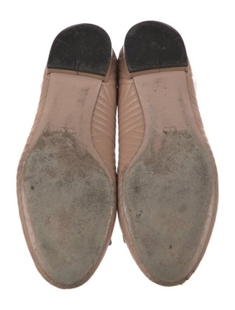 Prada Leather Bow Accents Ballet Flats