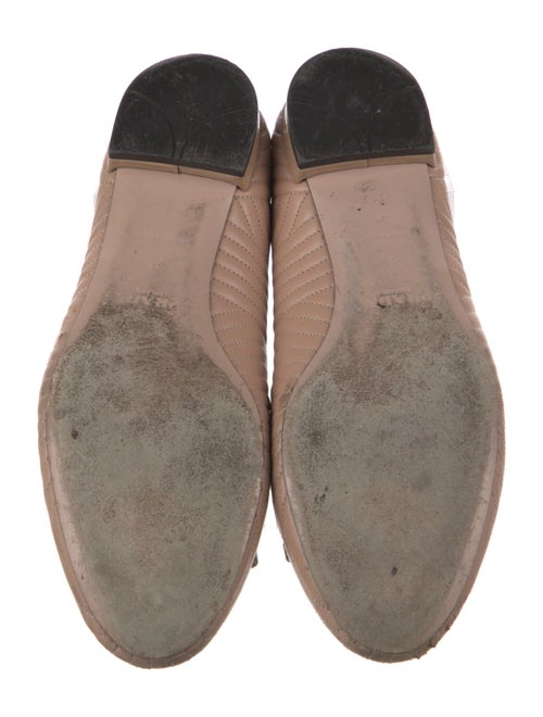Prada Leather Bow Accents Ballet Flats