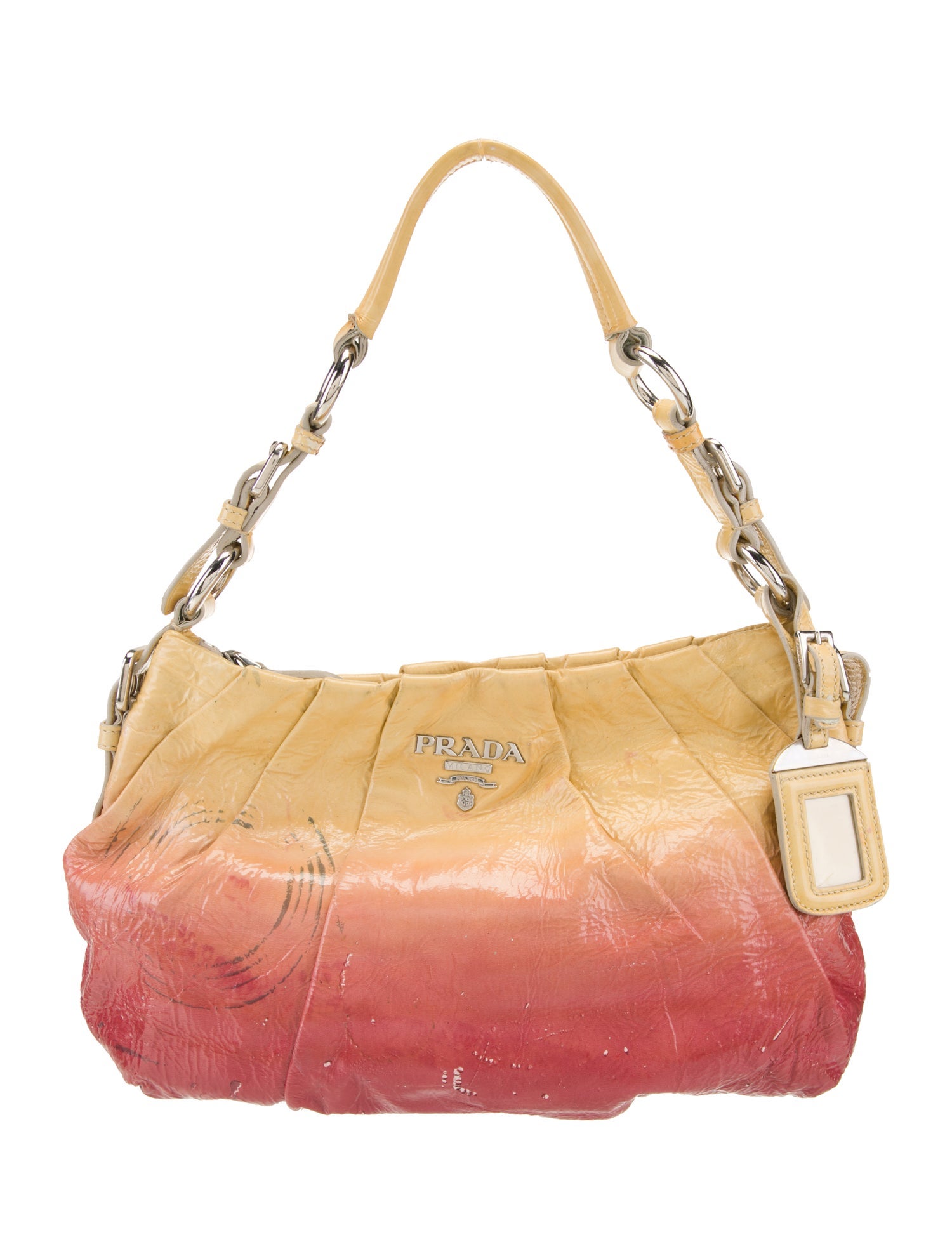 Prada Vernice Leather Shoulder Bag