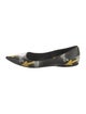 Prada Leather Printed Flats