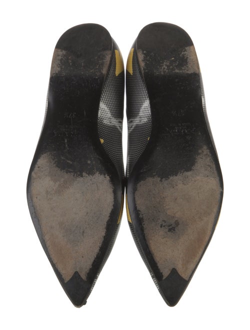 Prada Leather Printed Flats