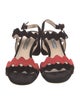 Prada Suede Colorblock Pattern Sandals