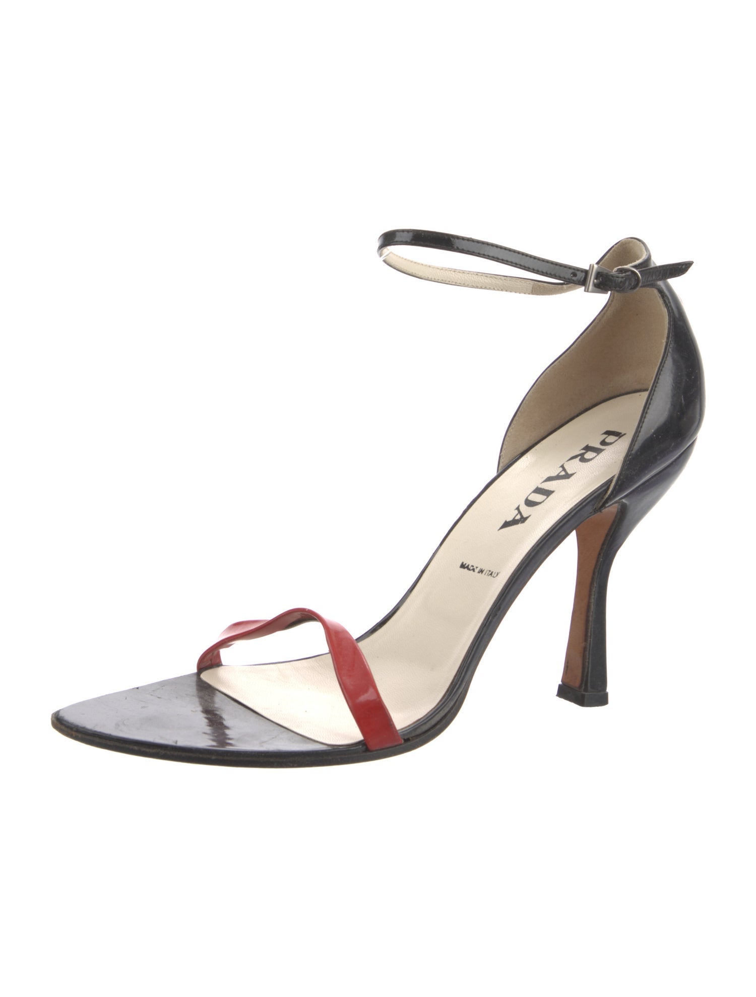 Prada Patent Leather Sandals