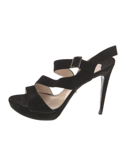 Prada Suede Slingback Sandals