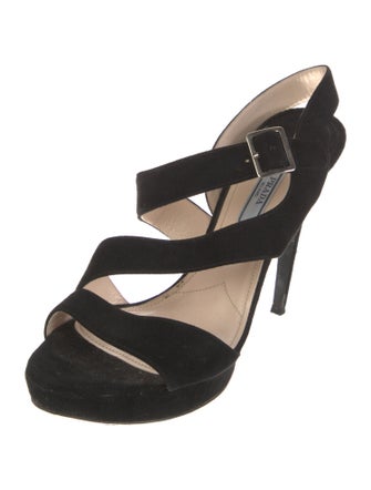 Prada Suede Slingback Sandals
