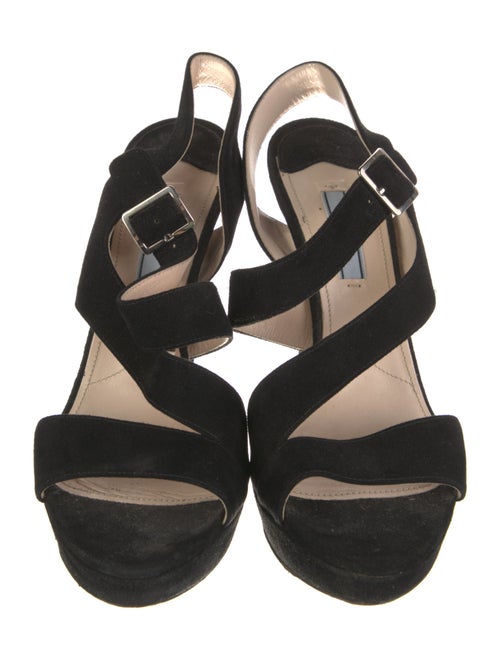 Prada Suede Slingback Sandals