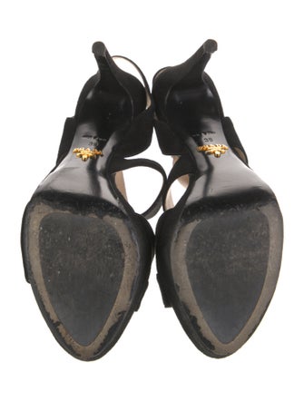 Prada Suede Slingback Sandals