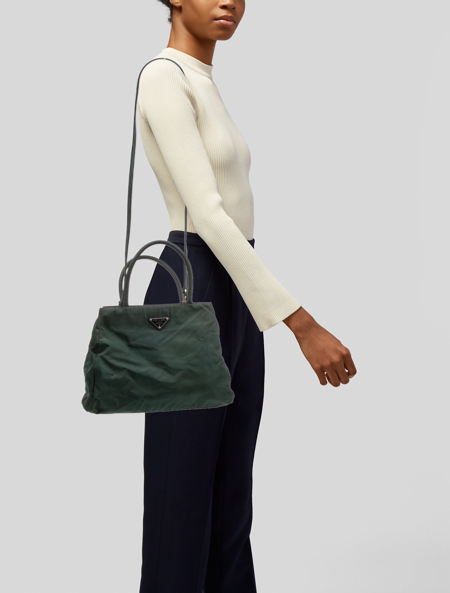 Prada Tessuto Nylon Garden City Small Vintage