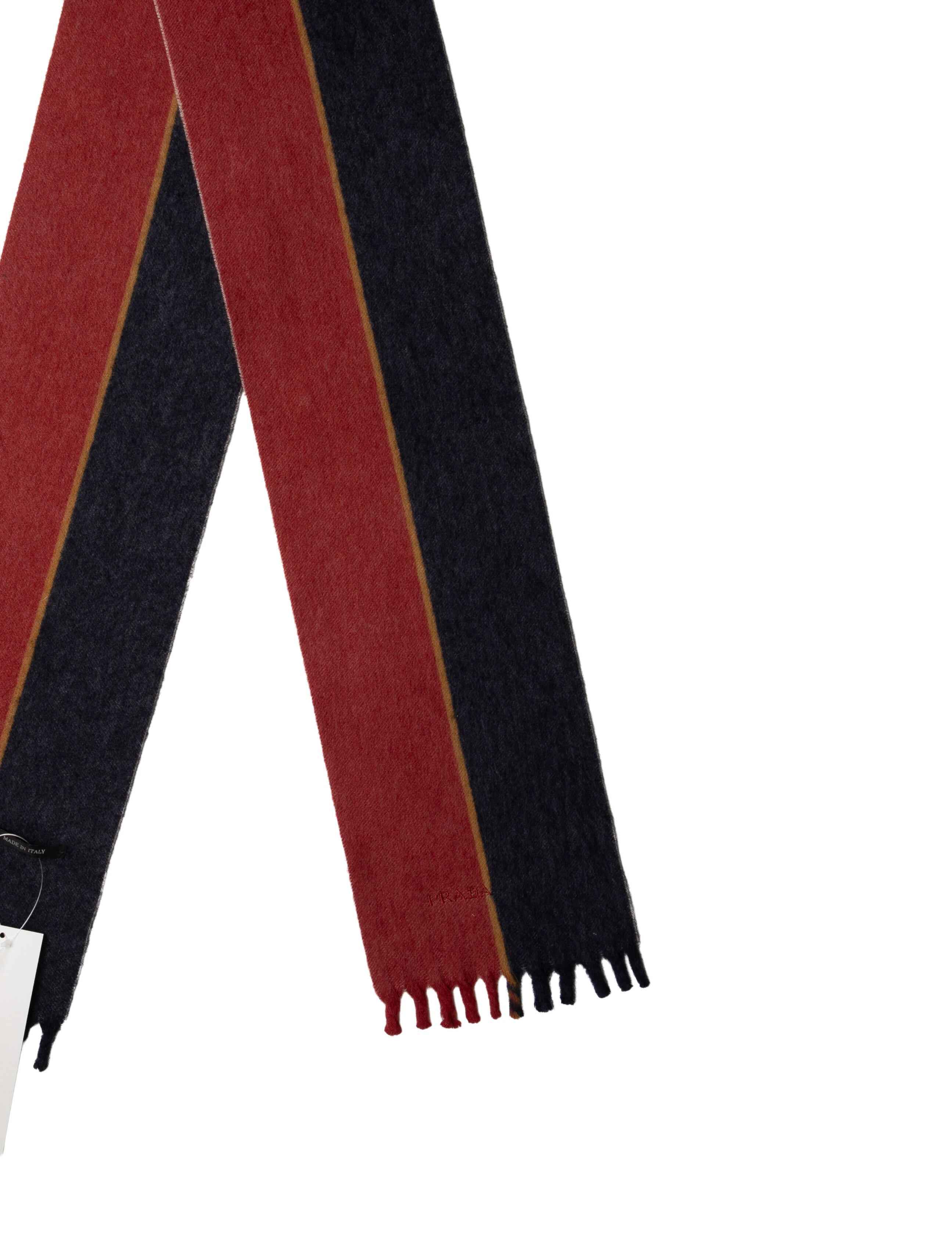 Prada Wool Striped Scarf