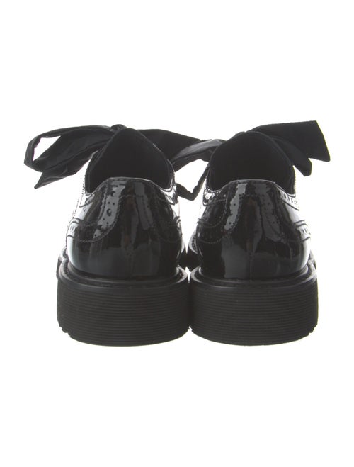 Prada Patent Leather Lasercut Accents Loafers