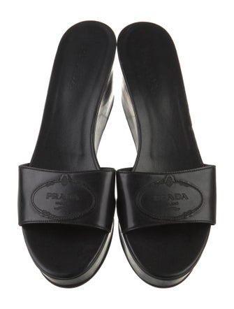 Prada Patent Leather Slides