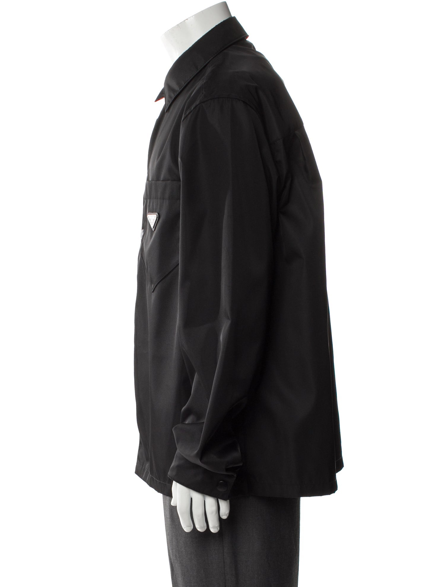 Prada 2022 Enameled Metal Triangle Shirt