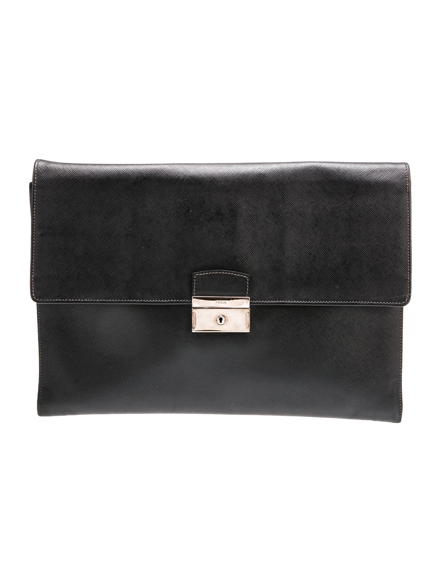 Prada Saffiano Lux Leather Portfolio