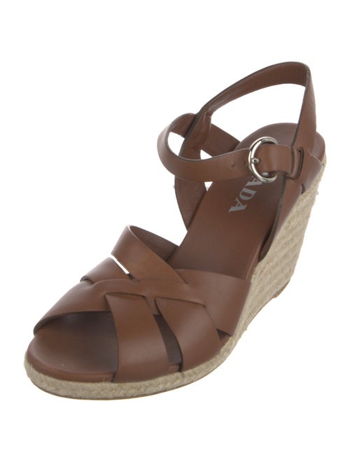 Prada Leather Espadrilles