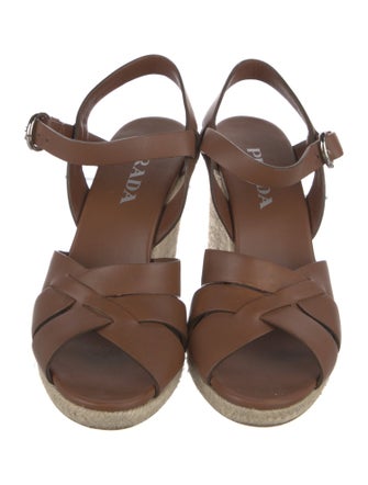 Prada Leather Espadrilles