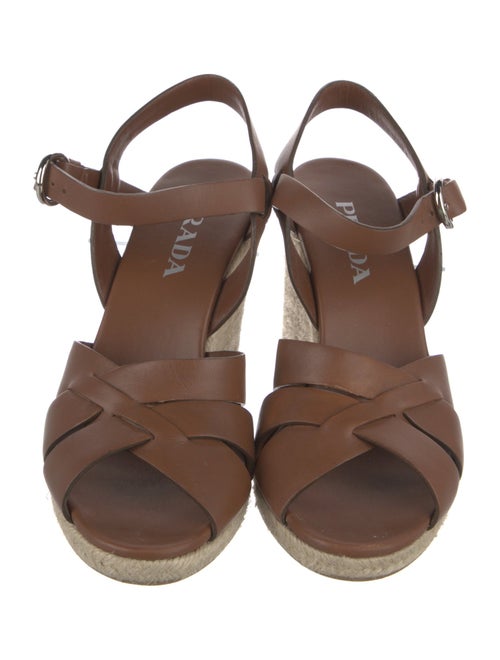 Prada Leather Espadrilles