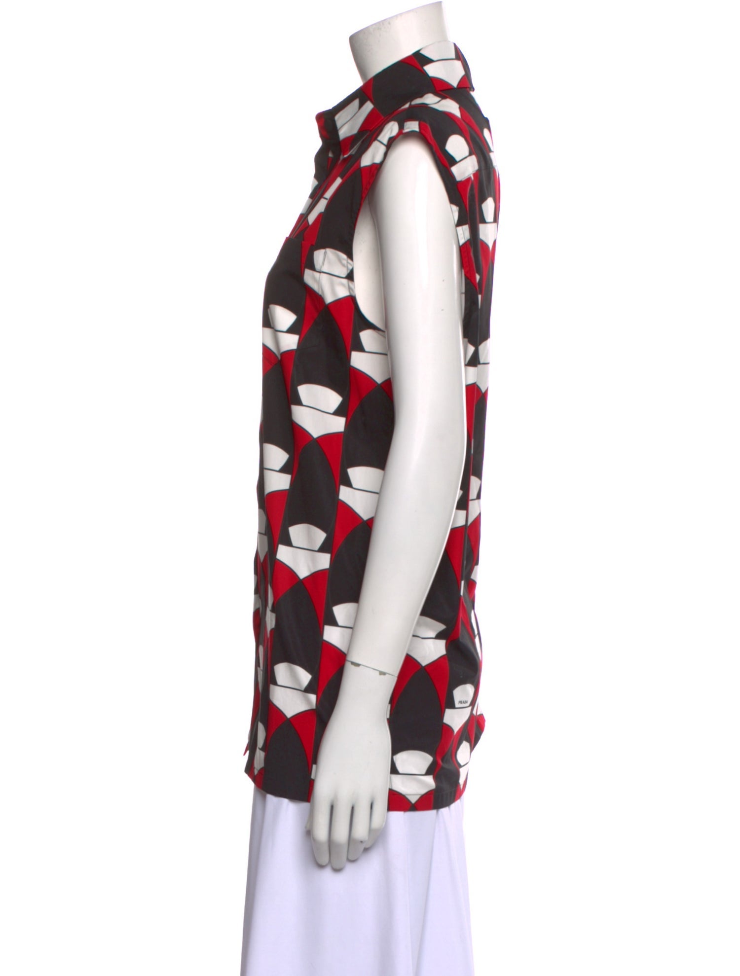 Prada 2020 Printed Button-Up Top