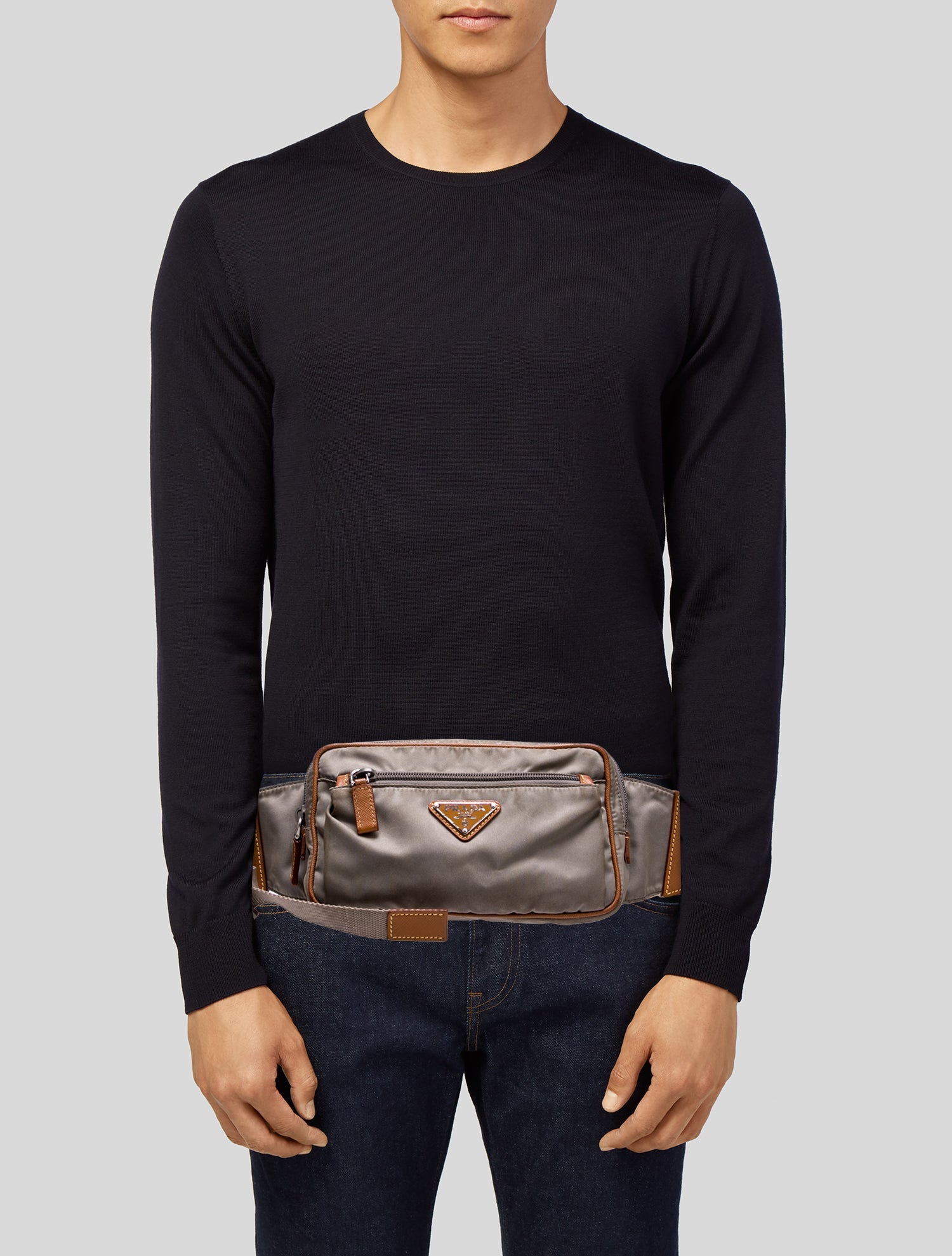 Gucci x Adidas Trefoil Logo Waist Bag - Black Waist Bags