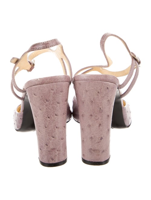 Prada Ostrich Slingback Pumps