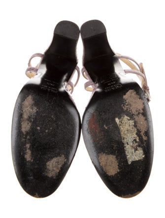 Prada Ostrich Slingback Pumps