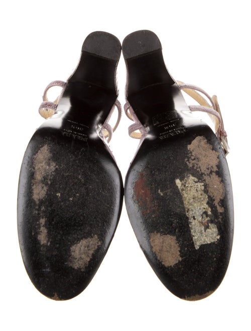 Prada Ostrich Slingback Pumps