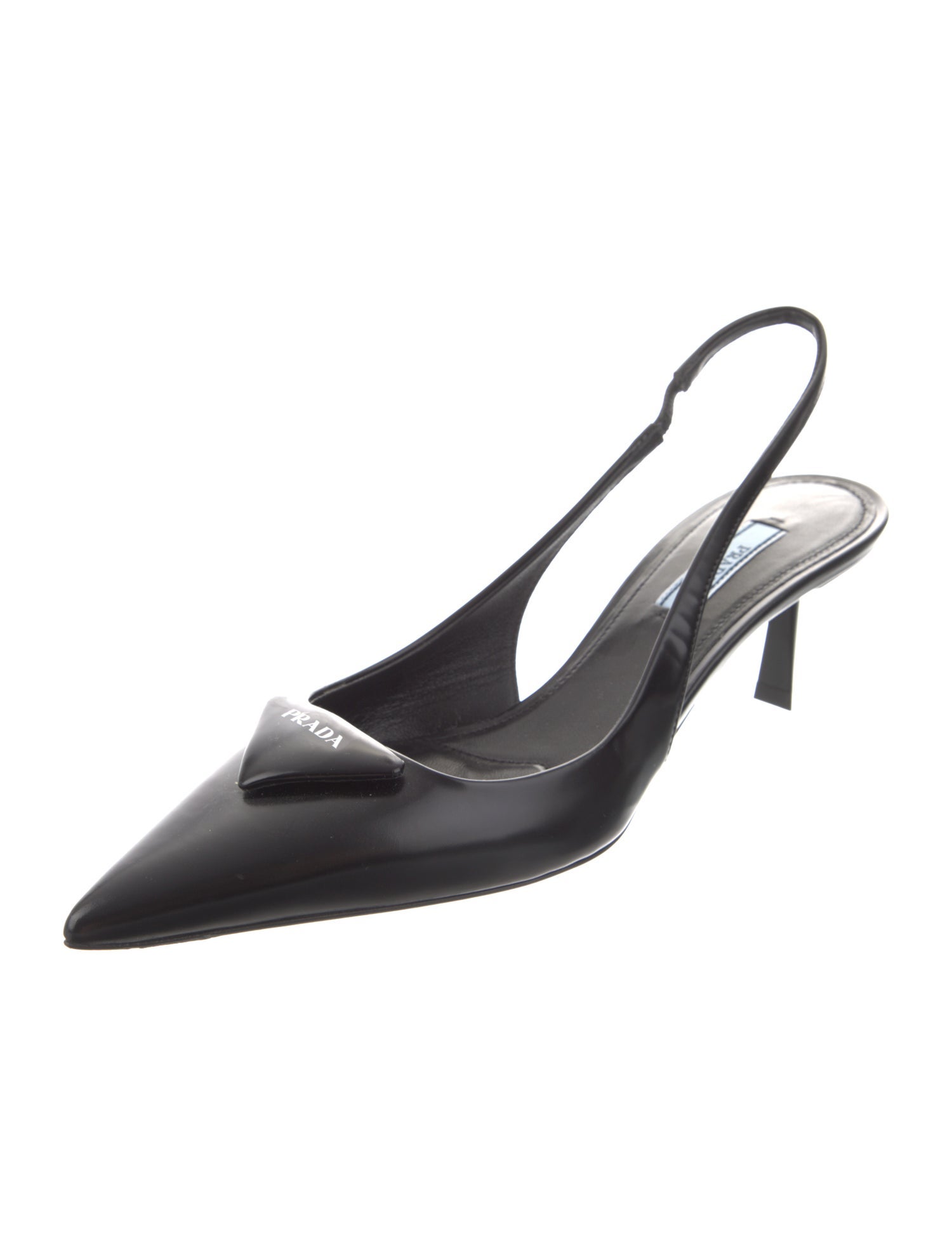 Prada Leather Slingback Pumps