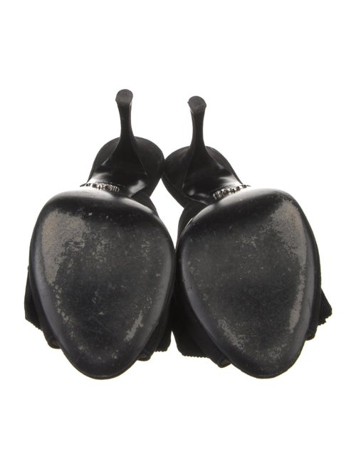 Prada Suede Bow Accents Slides