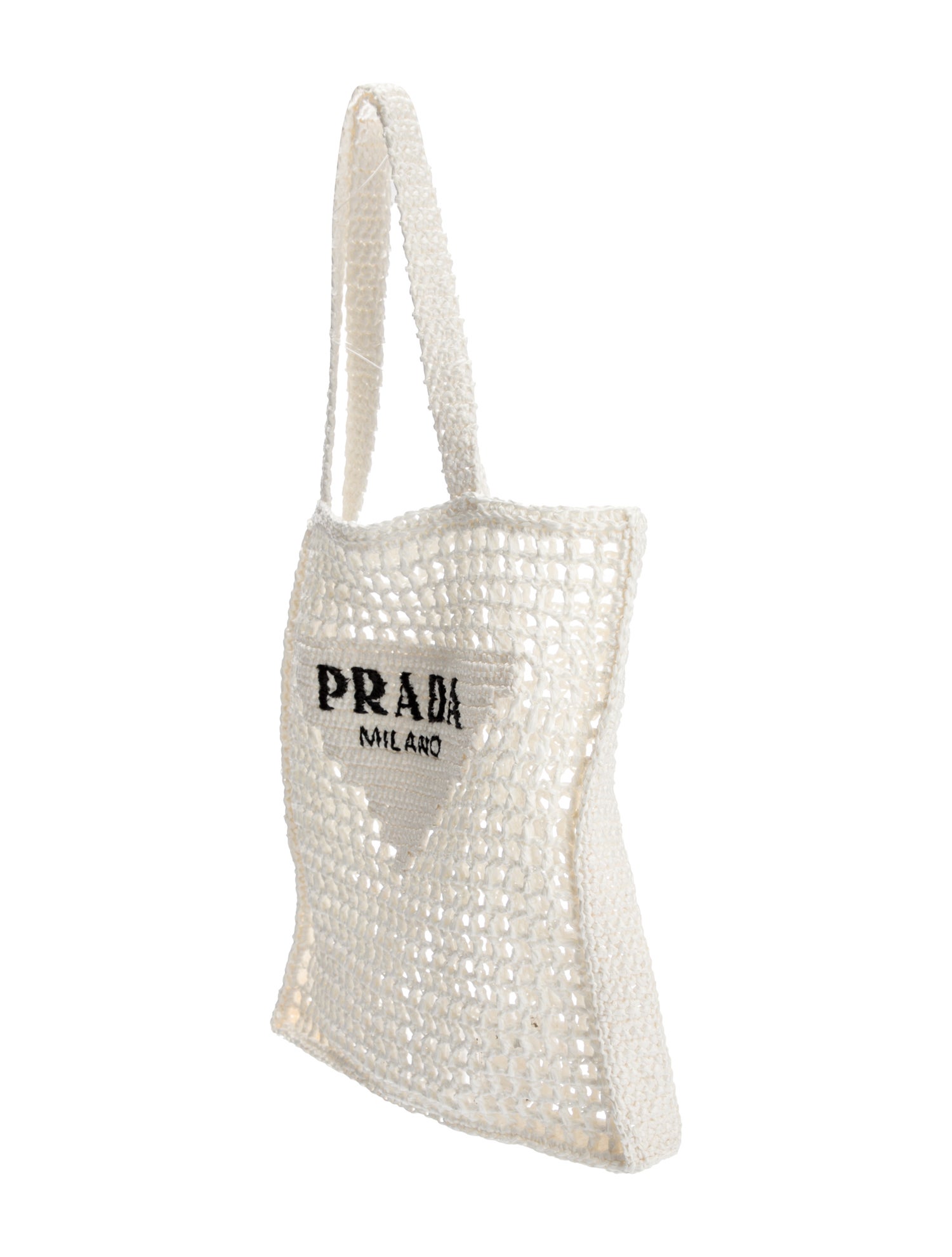 Prada Signature Rafia Signature Logo
