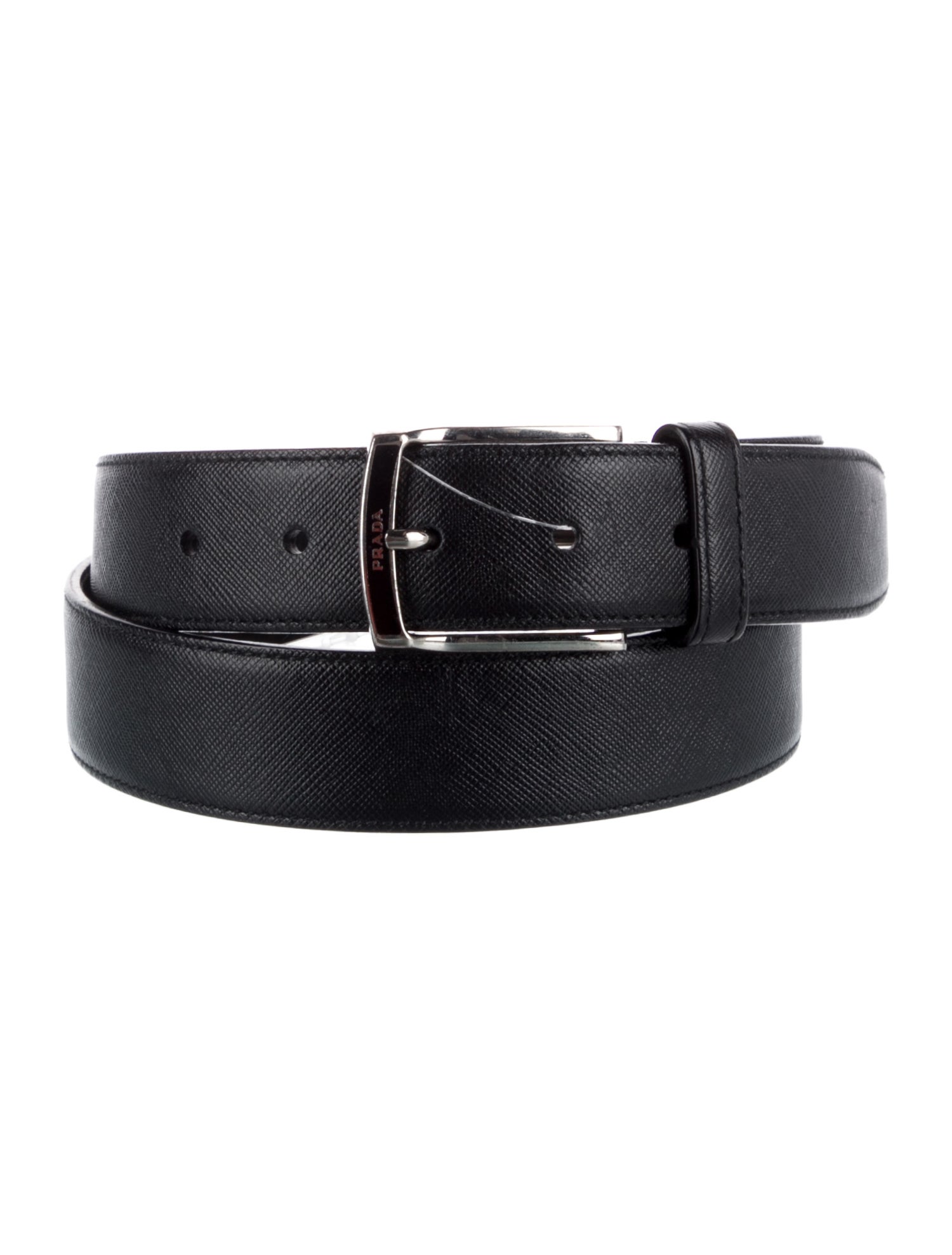 Prada Saffiano Cuir Leather Waist Belt