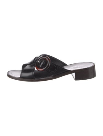 Prada Patent Leather Slides
