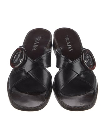 Prada Patent Leather Slides