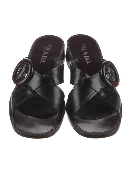 Prada Patent Leather Slides