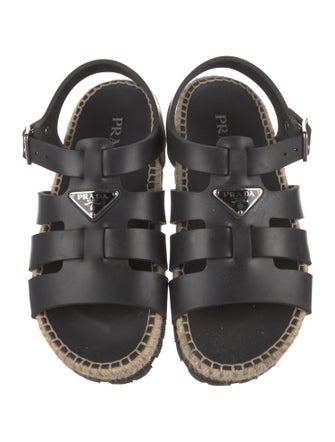 Prada Rubber Slingback Sandals
