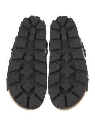 Prada Rubber Slingback Sandals