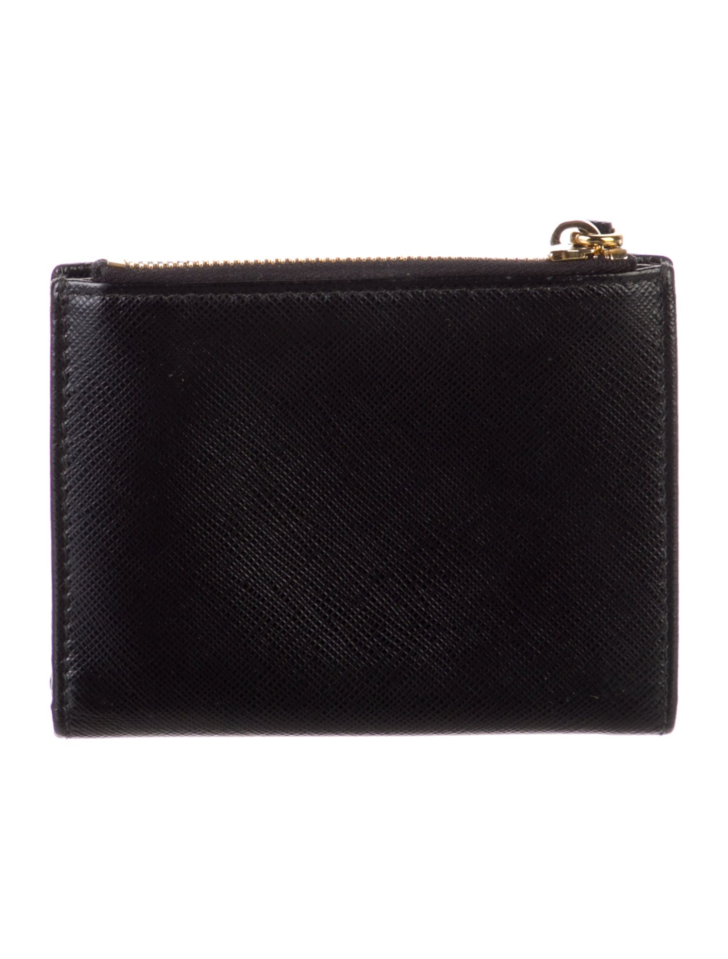 Prada Saffiano Metal Leather Compact Wallet