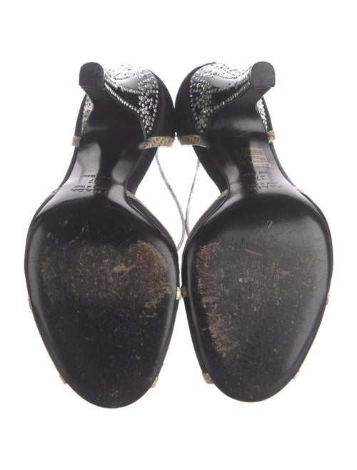 Prada Satin Printed D'Orsay Pumps