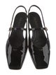 Prada Patent Leather Slingback Flats