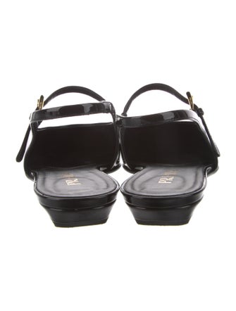 Prada Patent Leather Slingback Flats