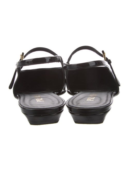 Prada Patent Leather Slingback Flats