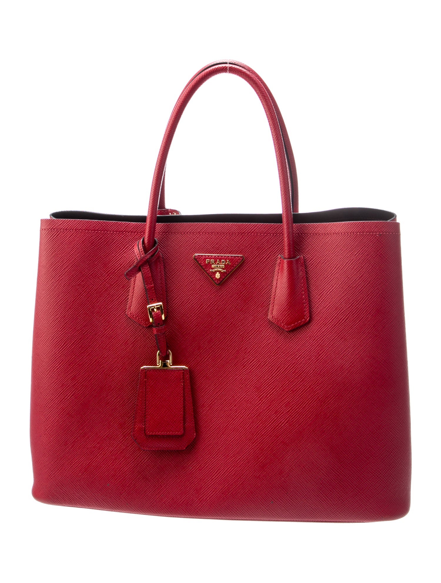 Prada Saffiano Leather Double Bag Large