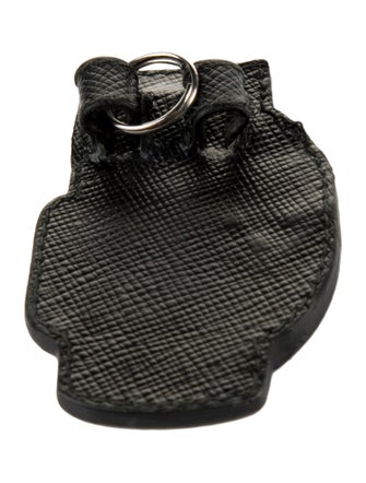 Prada Saffiano Leather Keychain Charm