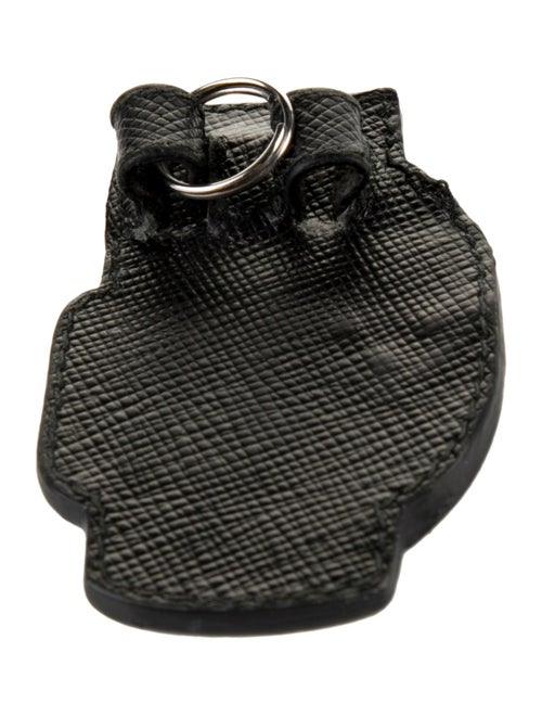 Prada Saffiano Leather Keychain Charm