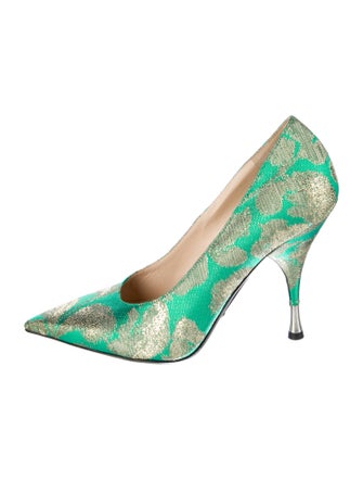 Prada Nylon Printed Pumps