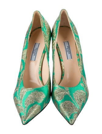 Prada Nylon Printed Pumps